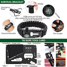 Professional Survival Gear Tools and Water Filter Equipment with Tactical Molle Pouch for Outdoor Camping Adventure Survival Kit