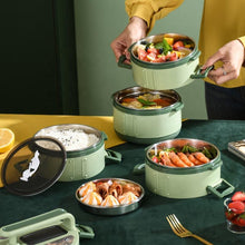 Multi Storage Student Round Shape Stainless Lunch Box Tiffin Box Stainless Steel Children Lunch Box