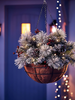 🎄Pre-lit Artificial Snowy Christmas Hanging Basket