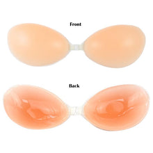 Nude Reusable Wire Free Sticky Bras Front Closure Adhesive Backless Invisible Bra For Women