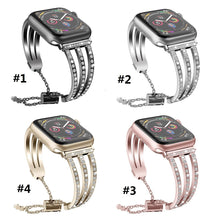 Bling Rhinestone Bracelet Strap Metal Watch Band For iWatch Series 5 4 3 2 1