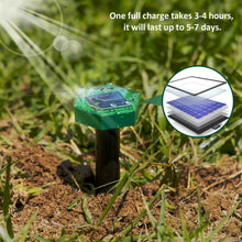 Mole Repellent Ultrasonic Rodent Driver Solar Driven Volt Chaser Solar Powered Garden Sonic Wave Mole Rat Repeller Repellent