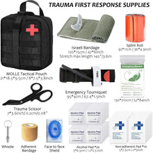 Ground First Aid Kit Survival Tool Emergency Kit edc Camping gear cp Army green khaki