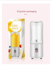 Multifunction Mini USB Rechargeable Home Blender And Mixer 4 blades Juice plastic Electric Portable hand Juicer Cup