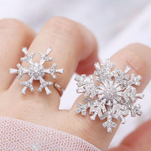 Snowflake Silver Open Ring