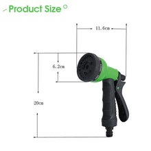 Manufacturer provides straigh 8 Function Plastic Garden Water Spray Soft Grip Variable Flow Controls Garden Water Gun Nozzle Set