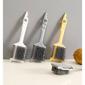 5-In-1 Multifunctional Paring Knife Fruit And Vegetable Cleaning Brush Kitchen Vegetables And Fruits Cleaning Peel