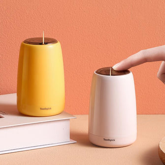 Nordic ins wind press type toothpick box household creative automatic spring toothpick canisters living room dining room toothpick can wholesale