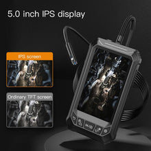 Handheld Industrial Car Endoscope 5005B Dual Lens 720P 5inch lcd screen 8mm IP67 Inspection Endoscope Camera