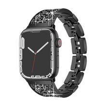 Wholesale 44mm 40mm luxury chain with diamonds replacement band women metal for apple iwatch strap