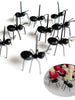 12pcs/set/set Reusable Kitchen Accessories Fruit Ant Plastic Tableware Dessert Cake Forks Kitchen Gadgets