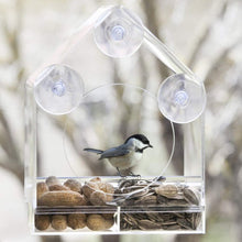Acrylic Transparent Bird Squirrel Feeder Tray House Window Suction Cup Tool