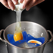 (CZ) 4 Pcs/Set Silicone Egg Boiler Egg Boiler Pot Steamed Egg
