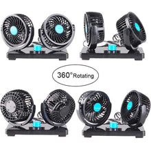 Car Air Circulator Fan 12V Electric 360 Degree Rotatable 2 Speed Auto Cooling for SUV Boat Auto Vehicles Electrical Appliances