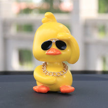 Car Moving Head Decoration Cute Little Yellow Duck Moving Head Doll Decoration Car Goods Car Interior Accessories