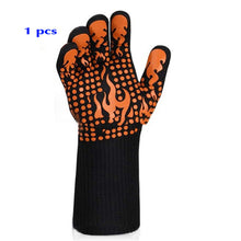BBQ Anti-Scald Gloves Heat Resistant Oven Kitchen Non-Slip Gloves