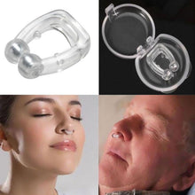 2/4pc Magnetic Anti Snoring Device Silicone Anti Snoring Stopper Nose Clip Tray Sleepaid Apnea Night Guard Device with Case