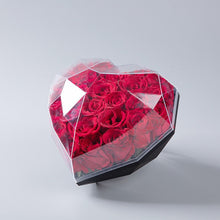 Diamond Flower Gift Box Creative Acrylic Heart-Shaped Transparent Bouquet Souvenir christmas party favors cookie candy Wedding