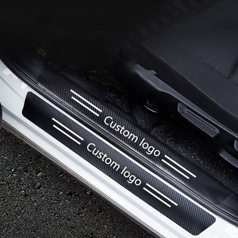 Door threshold sticker Welcome Pedal Anti Step Doorstep Stick Protection Anti Trample Change Decorative Car Door Crash Strip