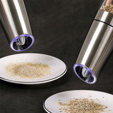 Electric Automatic Mill Pepper and Salt Grinder LED Light Peper Spice Grain Mills Porcelain Grinding Core Mill Kitchen Tools