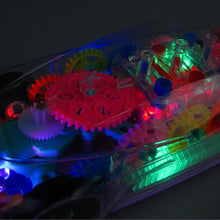 Electronic Transparent Music Car Musical Led Light Baby Early Education Funny Toy Gift