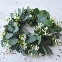 Eucalyptus wreath Artificial plants Background Wall window decorative Wedding party supplies Gifts Diy Christmas home decoration