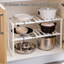 Expandable Adjustable Under Sink Shelf Storage Shelf for Kitchen Bathroom Rack Space Saving Wardrobe Decorative Shelves utensils