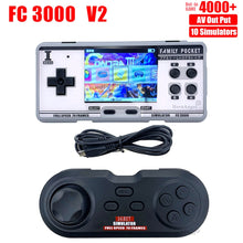 Family Pocket FC3000 V2 Classic Handheld Game Console 2G ROM Built in 4000+ Games 10 Simulator Video Game Console Dropshipping