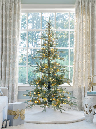 7' King Noble Fir Artificial Christmas Tree with 500 Warm White LED Lights