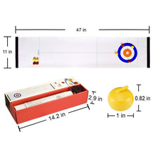Foldable Mini Curling Table Curling Ball Tabletop Curling Game For Kid Adult Family School Travel Tabletop Culing Game