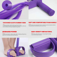 Four Tube Pedal Pull Belt TPE Pull Belt Sit-ups Pedal Resistance Belt Home Fitness Multifunctional Equipment Yoga Exercise