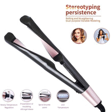 Free shipping Professional Electric Curling Iron Hair Curler 2 in 1 Hair Straightener Flat Irons Ceramic Styling Tools