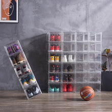 Internet celebrity magnetic shoe box transparent basketball sneaker storage box storage magic shoe wall tide