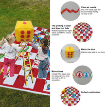 Kids Play Pad Snakes And Ladders Board Game Set Thick Pvc Game Mat Parent-child Interaction Toys Family Outdoor Picnic Game Mat