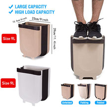 Kitchen Trash Can Foldable Portable Car Trash Can For Bathroom Kitchen Cabinet Door Wall-mounted Kitchen Storage