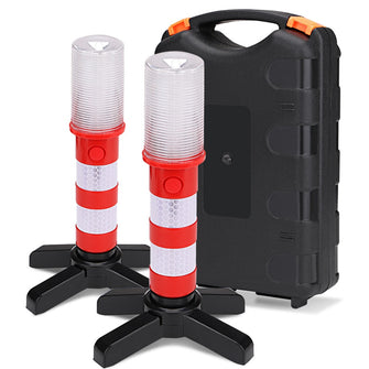 LED Portable Light Road Safety Flash Emergency SOS Multi-Function Vertical Can Be Lifted Safety Warning /Camping Light