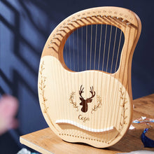 Lyre Harp 16/19/21/24 Strings Piano Harp Lyre Harp Wooden Mahogany Musical Instrument Lyre Harp With Tuning Wrench Spare Strings