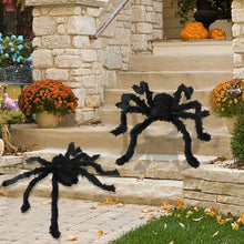 Horror giant black plush spider Halloween party