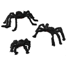 Horror giant black plush spider Halloween party