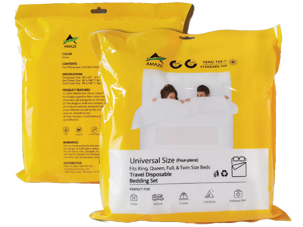 FREE SHIPPING!! Amaze Disposable Bed Sheets Universal Size Perfect