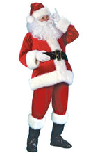Best Warm Fur Christmas Mens Santa Claus Costume Red