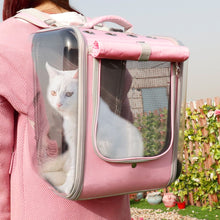 Pet cat carrier mochila respir