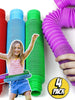 Pop Tubes XL Sensory Toys For Autistic Children , ADHD Toys for Kids Gift Strbess Relief Educational Antistress Fidget Toys