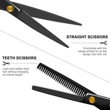 Professional Hair Cutting Scissors Set Multi-Use Home Haircut Kit Scissors Hair Cutting Shears Set for Salon Barber