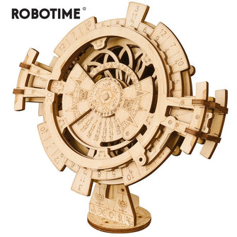 Robotime Creative DIY Perpetual Calendar Wooden Model Building Kits Assembly Toy Gift for Children Adult Dropshipping LK201
