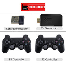Y3 Lite 10000 Games 4K Game Stick TV Video Game Console Wireless Controller for PS1/SNES/SEGA 9 Emulator Retro Console