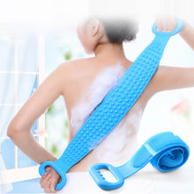 Shower Silicone Towel Rubbing Back Mud Rubbing Peeling Medical Massage Brush Magic Brush Telescipic Silica Gel Bathroom Supplies