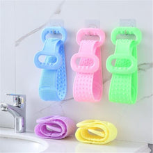 Shower Silicone Towel Rubbing Back Mud Rubbing Peeling Medical Massage Brush Magic Brush Telescipic Silica Gel Bathroom Supplies
