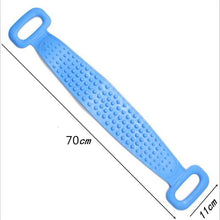 Shower Silicone Towel Rubbing Back Mud Rubbing Peeling Medical Massage Brush Magic Brush Telescipic Silica Gel Bathroom Supplies