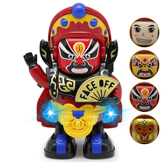 Toys Magic Dancing Robot Automatically Sichuan Opera Changes Face Model Dancing Doll Electric Toy Puppets Surprise Kid Toys #40